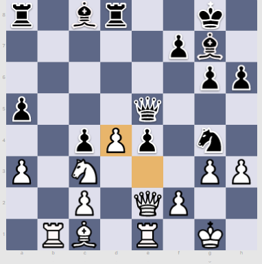 Chess, puzzles 09 - win in 2 moves 